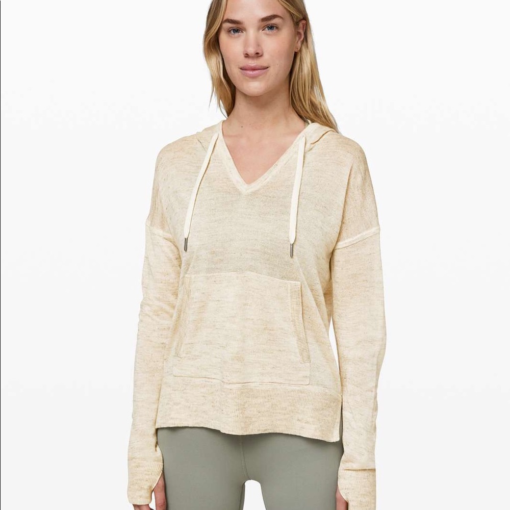 Lululemon Street To Shore Hoodie Heathered Muslin - Picture 2 of 2